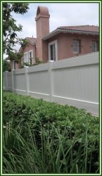 White Vinyl Picket Fence