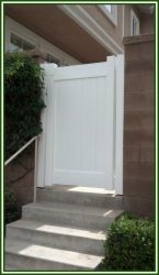 White Vinyl Picket Gate