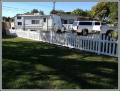 White Vinyl Picket Fence