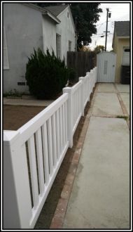 Vinyl fencing